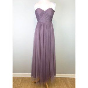 Jenny Yoo Tulle Sweetheart Neckline Strapless A-Line Dress Purple Size 6